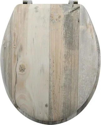 Produktbild von Famanu Toilettensitz MDF mit Holzkern "Ombo Landhaus" - rostfreie Scharniere