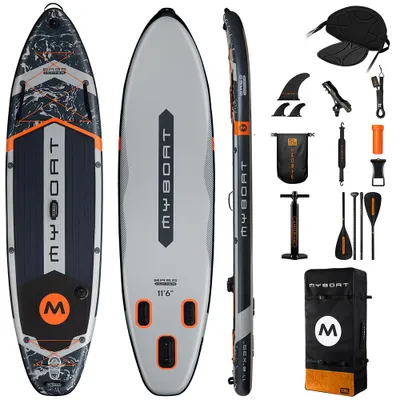Image de Planche de stand-up paddle gonflable - 11'6'' - PVC - Pour adultes - Paddleboard