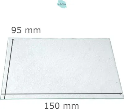 Produktbild von Ersatzglas für Grablaterne | Grablicht - Strukturglas Kathedral - nach Wunschmaß -  150 mm x 95 mm