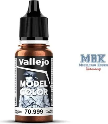 Productafbeelding van Vallejo 70.999, 17 ml, Koper, Mat, Fles