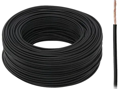 Produktbild von LGY Kabel H05V 1 x 0,75 Schwarz 2 m