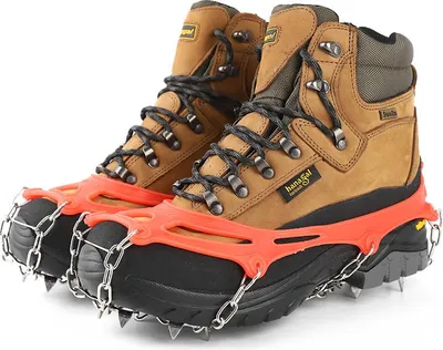 Produktbild von Steigeisen für Schuhe Anti-Rutsch-Spikes Stahl TPR für Eis und Schnee