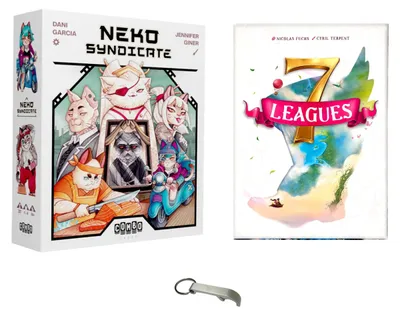 Brettspiel-Set: Neko Syndicate + 7 Leagues + Decap