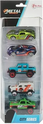 Produktbild von 5 Metallautos 1:64 in Box 2sort. 21482Z