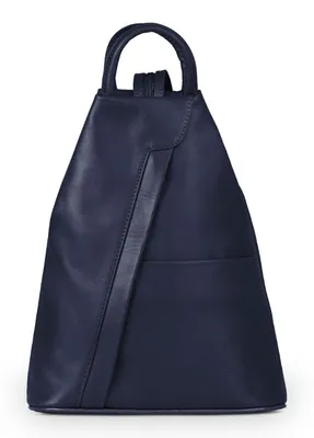 Produktbild von Vera Pelle Piramide Echtleder Rucksack Dunkelblau