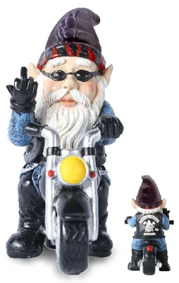Productafbeelding van Motorschmuckbeeldje, Vaderdagcadeau voor vaders, grappig motorcadeau, waterdicht tuinbeeldje voor buiten, lenteversiering, tuinversiering, terras, balkon