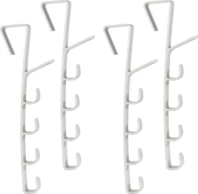 Produktbild von Türgarderobe, 4er Set Türhaken, Kleiderhaken, Handtuchhalter