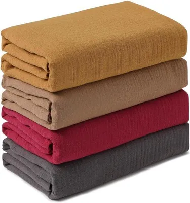 Produktbild von Famanu Babydecke 4 Stück - 95 x 100 cm, aus Mousseline-Baumwolle, für Jungen und Mädchen