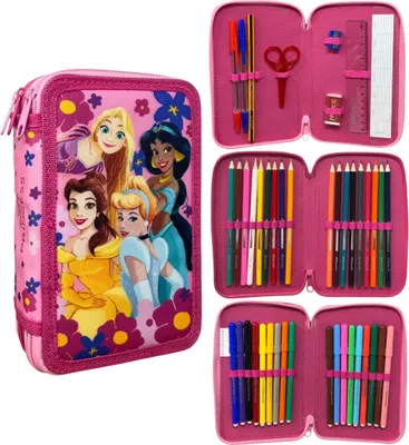Produktbild von Disney Prinzessin Fairy Tale gefülltes Federmäppchen 3-stöckig