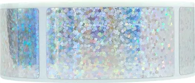 Produktbild von Rubbelaufkleber, rechteckig, 25 x 50 mm, Hologramm, 10 Stück