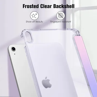 Produktbild von Fintie Hülle für iPad (A16) 11 Generation 11 Zoll 2025, iPad 10 Generation 10.9 Zoll 2022 mit Stifthalter - ultradünne leichte Schutzhülle mit transparenter Rückseite, Auto Schlaf/Wach, Fantasy Ombre