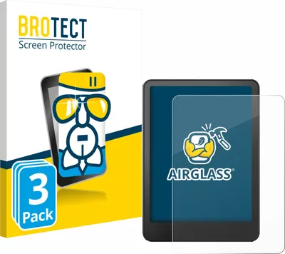 Produktbild von 3x BROTECT Schutzglas für Amazon Kindle Paperwhite 2024 Signature Edition (12. Gen.) Schutzfolie Panzer Folie Glas Display Schutz klar