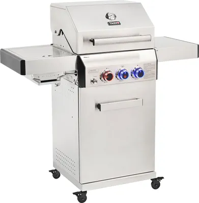 Produktbild von TAINO PLATINUM 2+1 Gasgrill komplett Edelstahl 4-Brenner silber Grillwagen BBQ Keramik-Brenner Sear-Zone