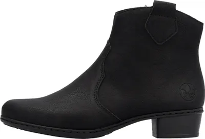 Imagen del producto de Botas de mujer Rieker, con cremallera, color negro, para uso casual
