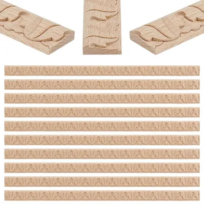 Zdjęcie produktu dla 20 sztuk dekoracyjnych drewnianych listew 3D do samodzielnego montażu