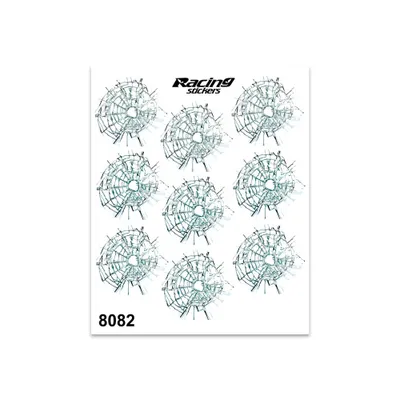Produktbild von Sticker Kugelbohrungen für Glas 14 x 16 cm