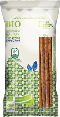 Zdjęcie produktu dla PALUSZKI ORKISZOWE PEŁNOZIARNISTE Z SEZAMEM150 g - ENVOY