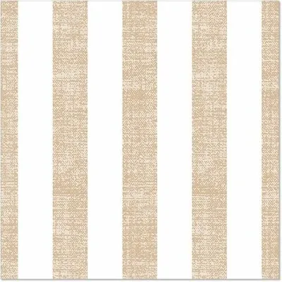Produktbild von Servietten "ROYAL Collection" 1/4-Falz 40 cm x 40 cm sand "Lines"