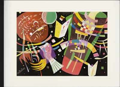 Produktbild von Wassily Kandinsky Gerahmtes Bild Mit Edlem Passepartout | Wand-Bilder | Im Bilderrahmen - Komposition X, 1939 (60 x 80 cm)