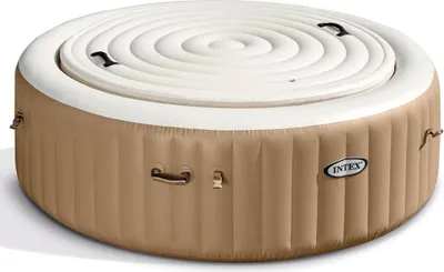 Produktbild von Intex Pure Spa Isolierabdeckung Rund Ø 196 cm Energiesparend Grau