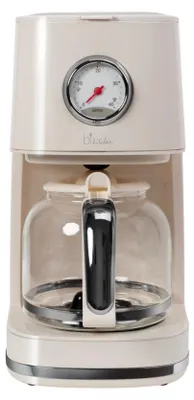 Produktbild von BIKITCHEN 400104 nostalgia 150 Kaffeemaschine cremeweiß mit Glaskanne