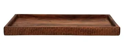 Produktbild von Pomax Hommage Tablett aus Akazienholz, Braun, L 34 x B 26 x H 2,5 cm