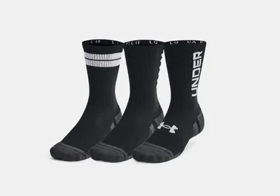 Produktbild von Under Armour Ua Perf Tech Nov 3Pk Crew Socken-Schwarz 1379515-002__XL