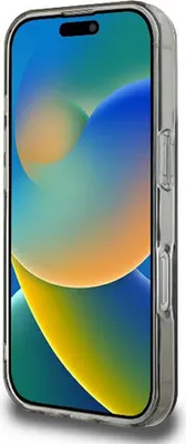 Produktbild von GUESS case passend für IPHONE 16 Pro kompatibel mit MagSafe GUHMP16LHFWFCK (IML Flowers Wreath) black