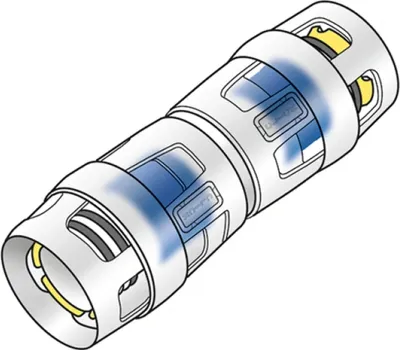 Produktbild von KE Kelit KWP410X, KELOX-PROTEC CLIX, PPSU Kupplung, 20/20, 1 Stk.