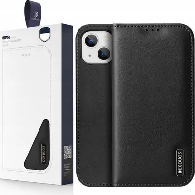 Immagine prodotto di Dux Ducis Hivo Custodia in pelle con patta in pelle naturale Portafoglio per carte e documenti Iphone 14 Plus Nero