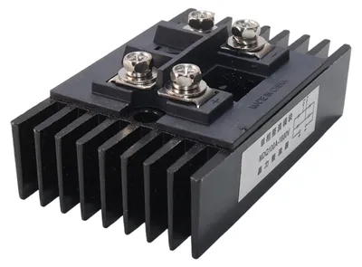 Brückengleichrichter 100A 1600V mit Kühlkörper, schwarz