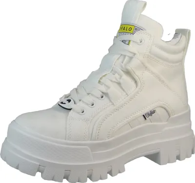 Produktbild von Buffalo Aspa NC Mid Damen Schnürstiefel in Weiß, Größe 38