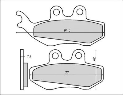 Productafbeelding van Remblokken Brenta FT3017, organisch