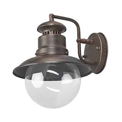 Produktbild von Lindby Außenwandleuchte Eddie, rostfarben, Metall, IP44, E27