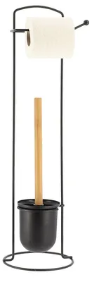 Produktbild von Tendance Toilettenburste mit Toilettenpapierhalter - schwarz - Metall