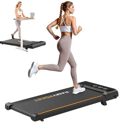 Image de Tapis de course, moteur de 2,5 chevaux, design compact et pliable, couleur noire