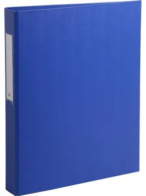 Image de Exacompta 10x Classeur rembordé PP 2 anneaux ronds de 25mm Bleu 54382E