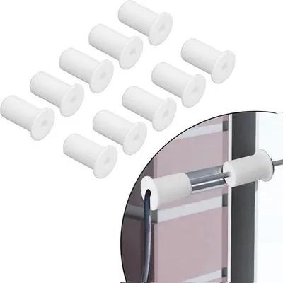 Productafbeelding van Kabelgeleidingsset voor wanddoorvoer en kabelgeleiding, 10 stuks, kunststof