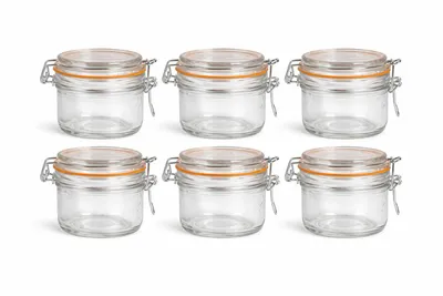 6er Set Einmachgläser 200 ml mit Bügelverschluss – luftdicht für Marmelade & Honig