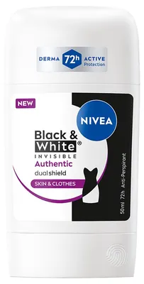 Immagine prodotto di NIVEA Black & White Antitraspirante Solido Donna, 72 ore, 50 ml