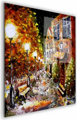 Zdjęcie produktu dla OBRAZ NA SZKLE KWADRATOWY 50x50cm 002 Alejka