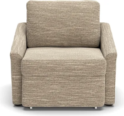 Produktbild von DOMO Collection Sessel Relax Box, Polstersessel mit Boxspringfederung und Schlaffunktion, Cocktailsessel, 108 x 96 x 86 cm (BxTxH), braun-beige