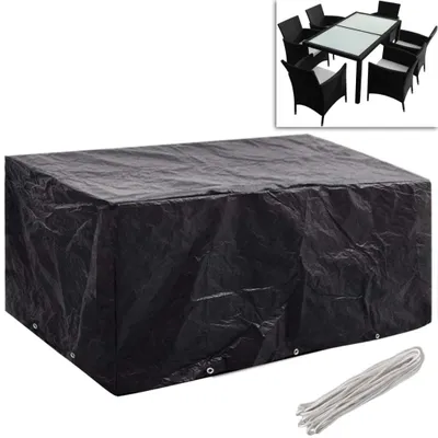 Image de vidaXL Couvertures pour meubles de jardin 2 pcs. 10 oeillets 240x140 cm