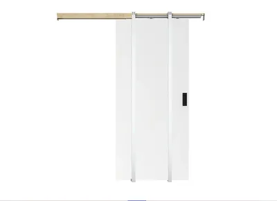 Produktbild von Versenkbare Schiebetür - H 205 x B 93 cm - MDF + PVC weiß - VARIN II