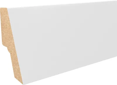 Obrázek produktu pro AP34 soklová lišta TYP 13 ACARA, MDF + fólie Bílá, 40 mm, 18 mm, 2,7 m