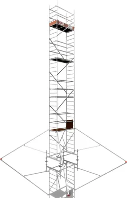 Produktbild von ALTEC Rollfix 1000 | inkl. Fussplatten | Standardtraverse | 4x Dreieckausleger | Rollgerüst