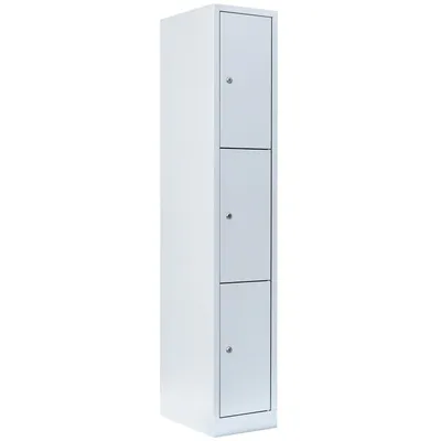 Produktbild von Schließfachschrank Fächerschrank Wertfachschrank 3 Fächer 520310 Lichtgrau