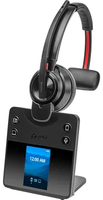 Zdjęcie produktu dla HP Poly Jednouszny zestaw słuchawkowy Poly Savi 8410 Office DECT 1880–1900 MHz, Bezprzewodowy, Biuro/centrum telefoniczne, 115 g, Zestaw słuchawkowy, Czarny