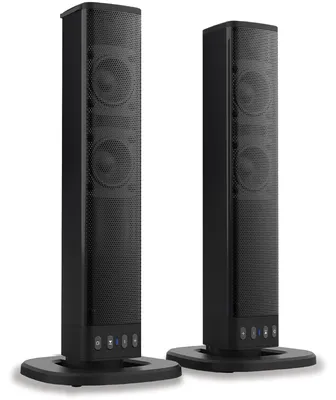 Produktbild von XORO HSB 55 2in1-Bluetooth-Soundbar mit 4x5 W Leistung, kompaktes Design, als Separate Stereo-Lautsprecher oder Soundbar verwendbar, TWS Technologie