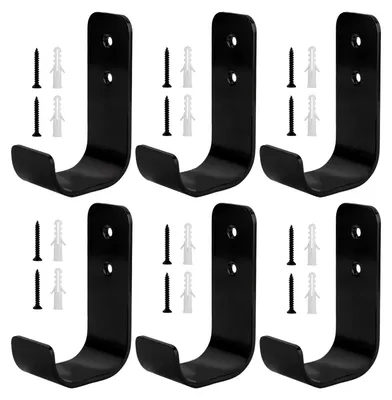 Produktbild von Solidchoice – Set aus 6 robusten Haken für die Garage, ideal zur Aufbewahrung